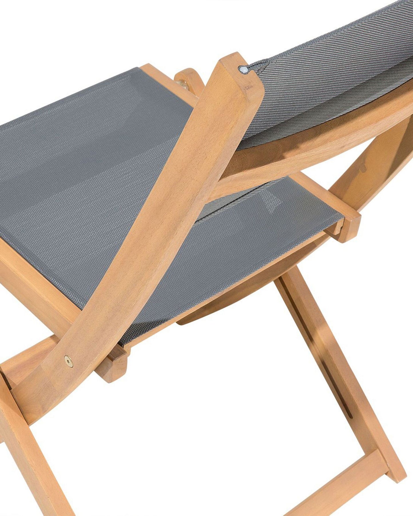 Set of 2 Garden Chairs CESANA Acacia Wood Light Brown