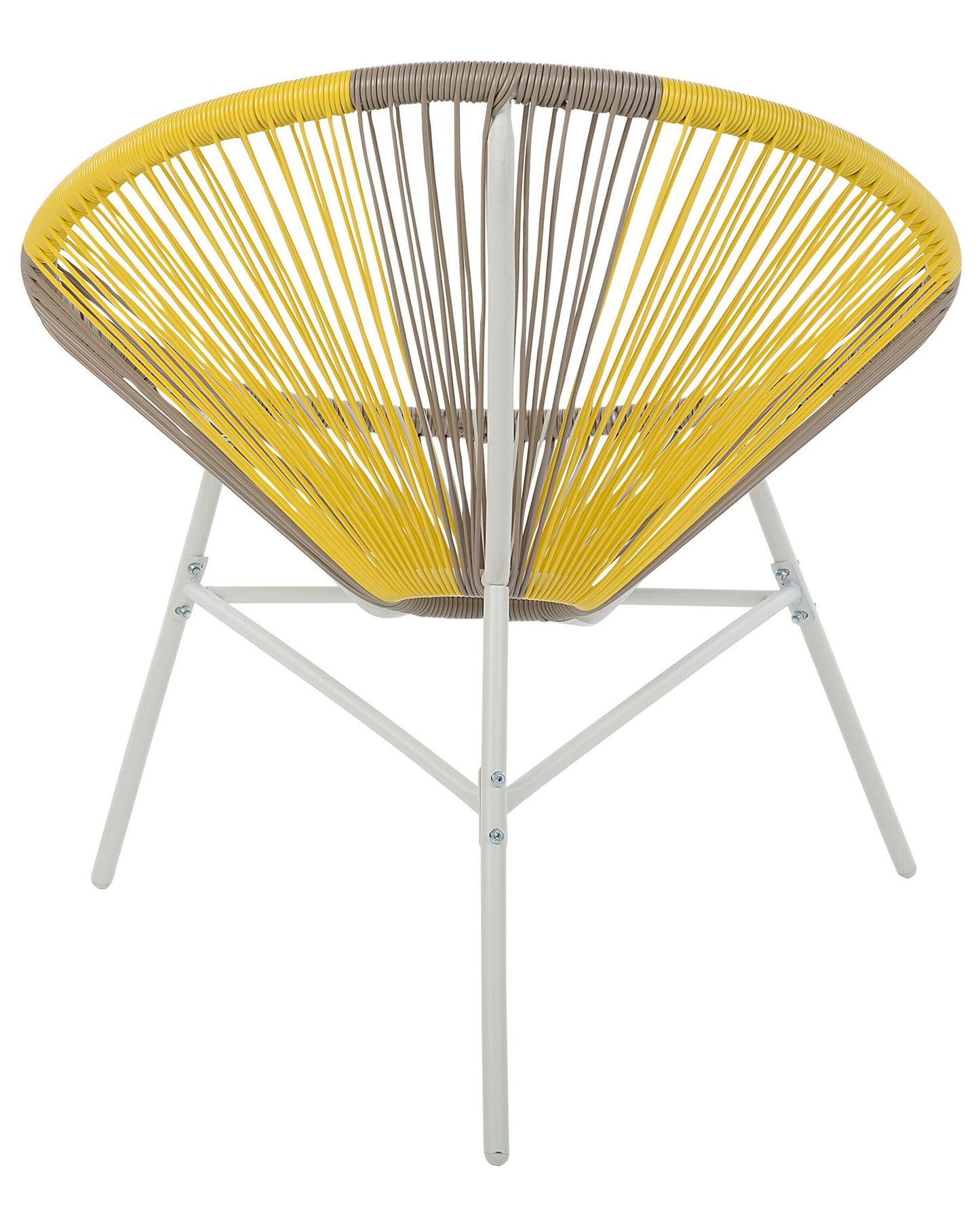 Set of 2 Garden Chairs Rattan Taupe