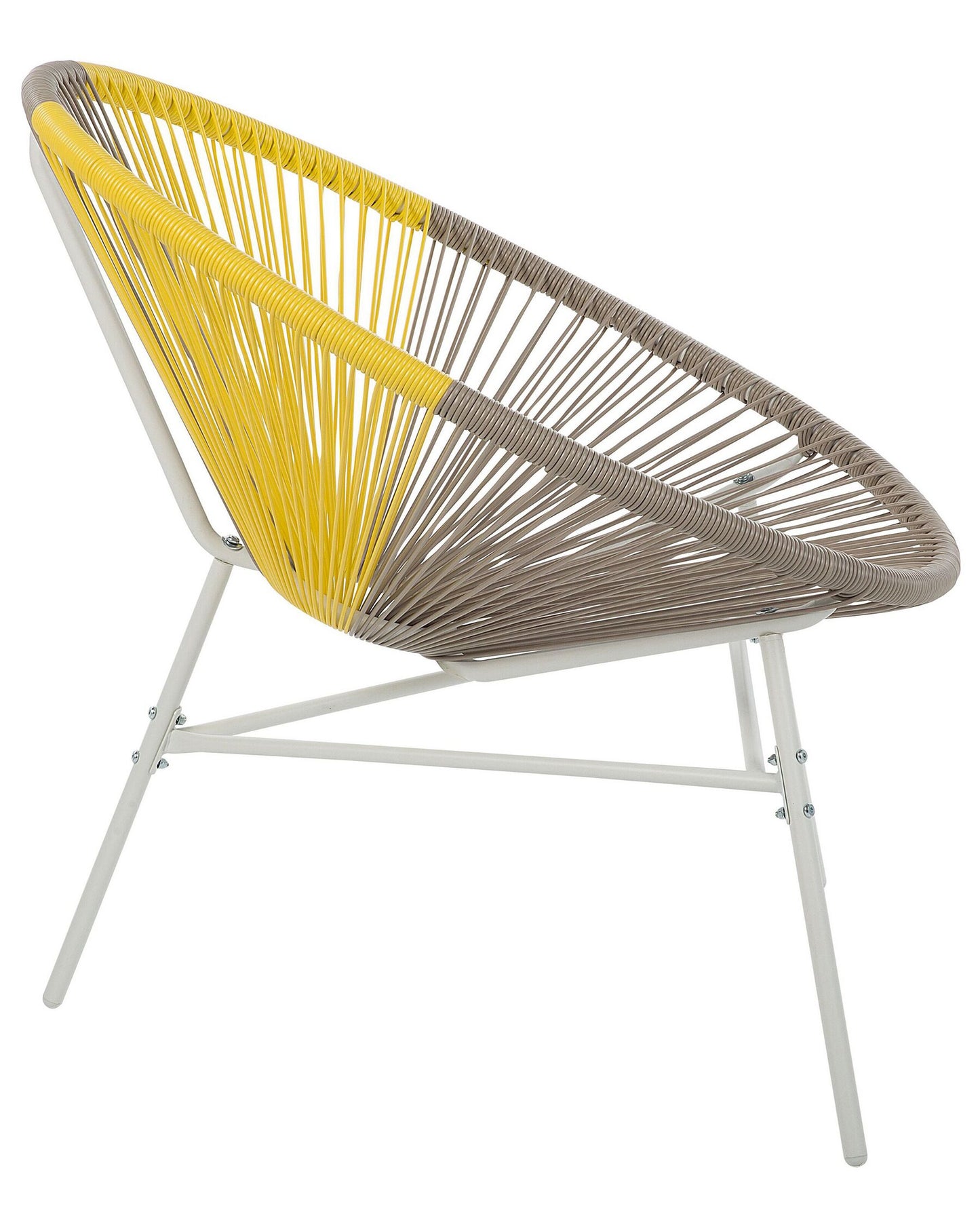 Set of 2 Garden Chairs Rattan Taupe