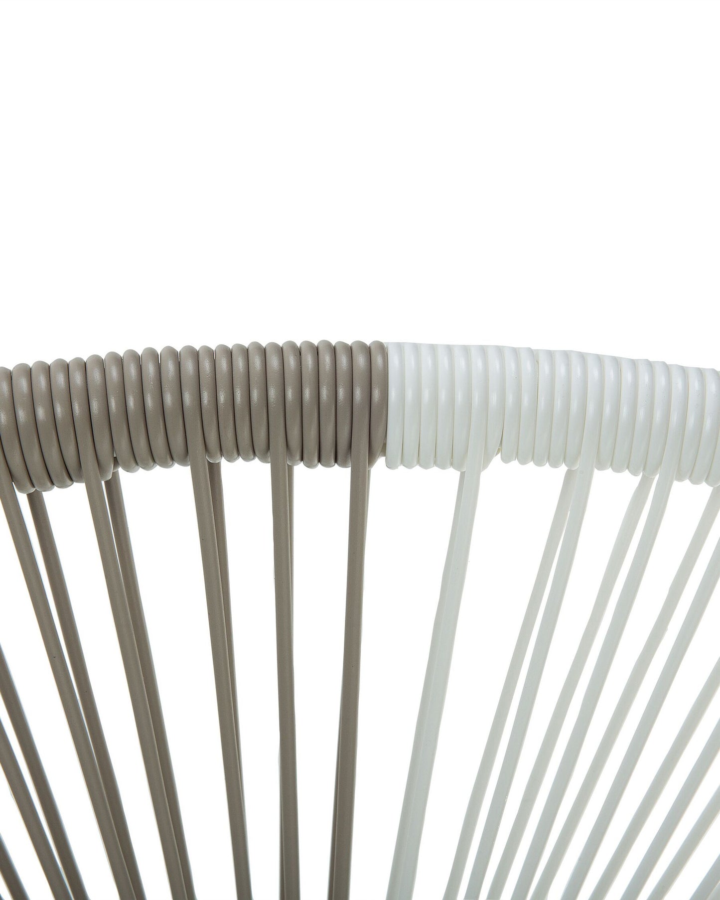 Set of 2 Garden Chairs ACAPULCO PE Rattan White