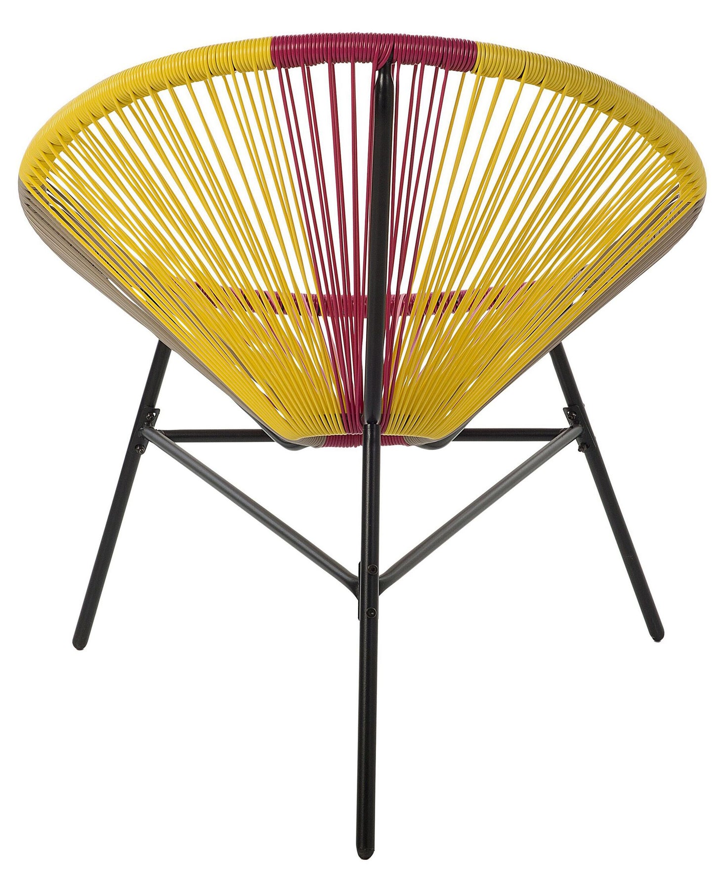 Set of 2 Garden Chairs ACAPULCO PE Rattan Yellow