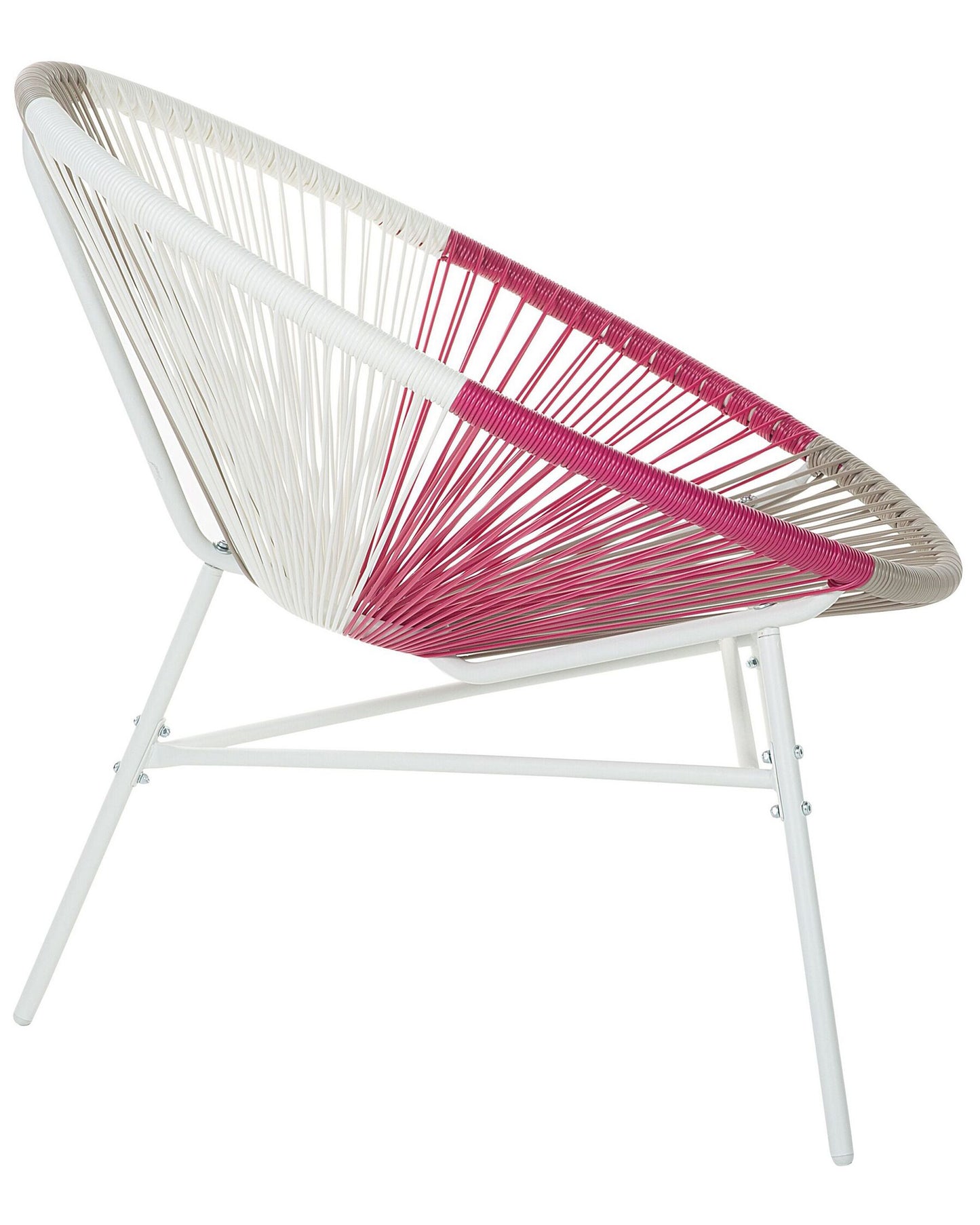 Garden Chair ACAPULCO PE Rattan Fuchsia Pink