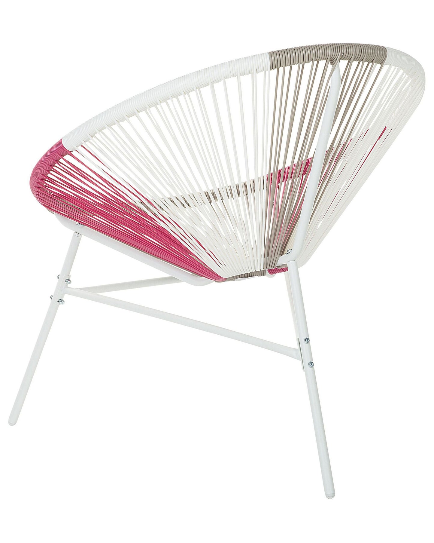 Garden Chair ACAPULCO PE Rattan Fuchsia Pink