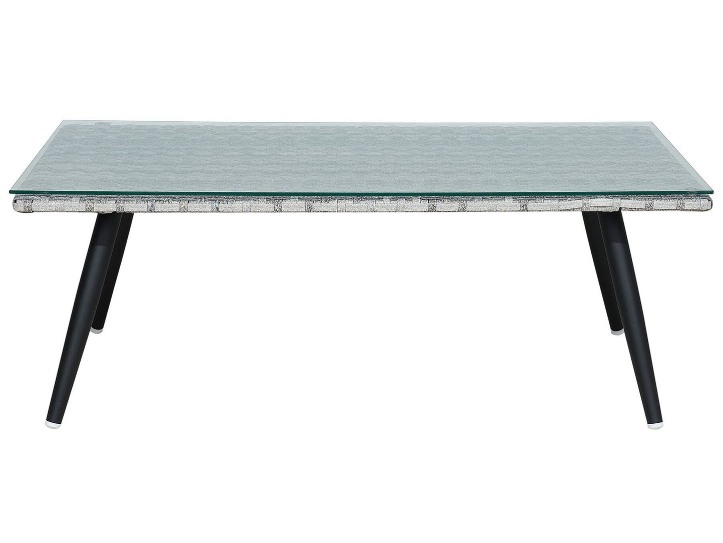 Garden Lounge Set with Table 4 Seater RAGUSA PE Rattan Grey