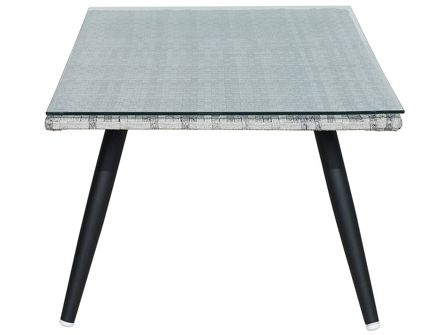 Garden Lounge Set with Table 4 Seater RAGUSA PE Rattan Grey