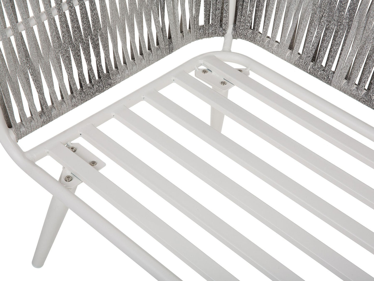 Garden Lounge Set with Table 4 Seater RAGUSA PE Rattan Off-White