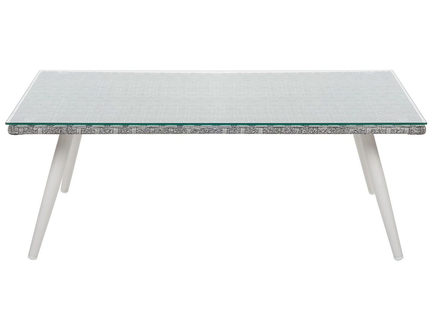 Garden Lounge Set with Table 4 Seater RAGUSA PE Rattan Off-White