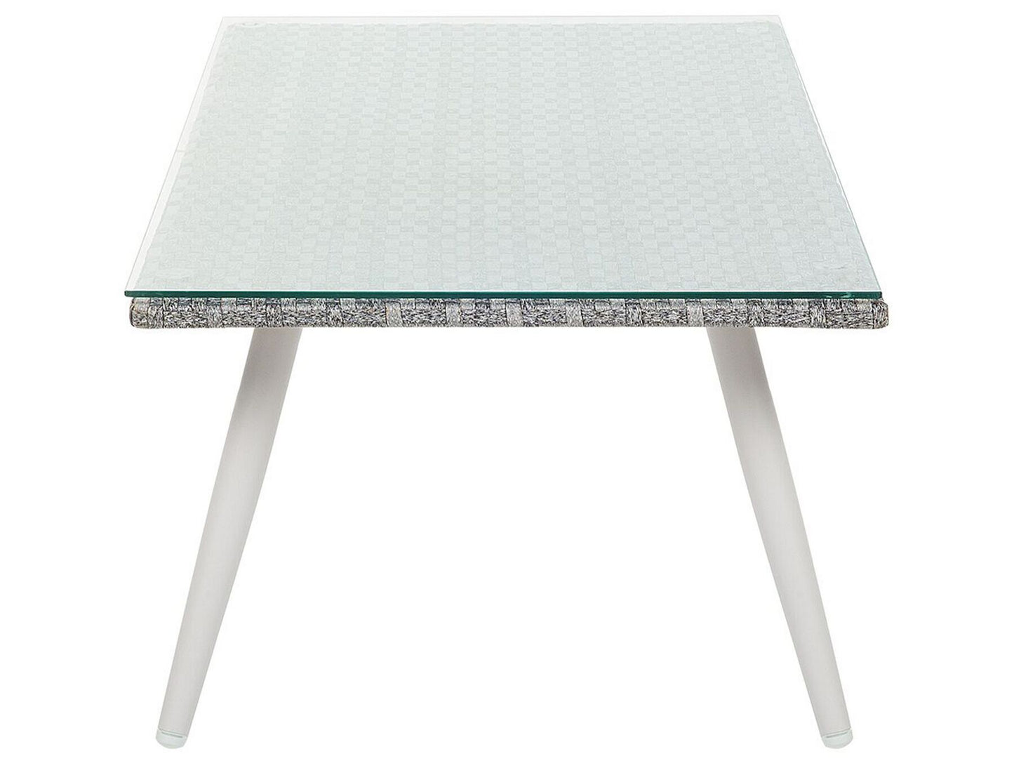 Garden Lounge Set with Table 4 Seater RAGUSA PE Rattan Off-White