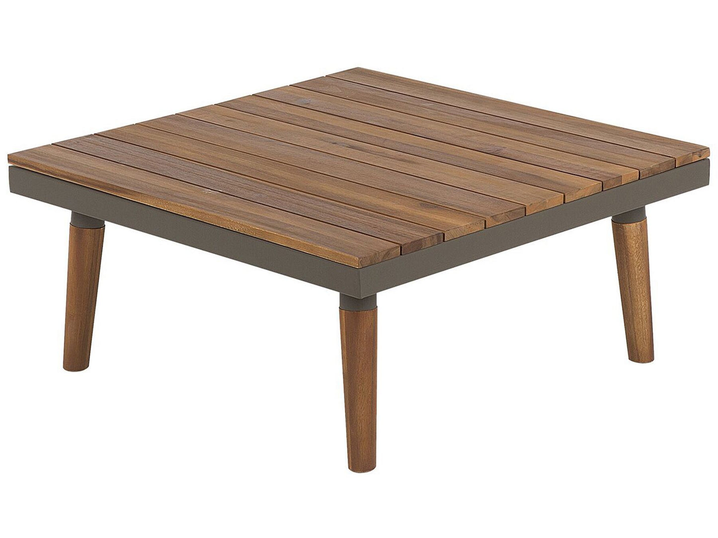 Garden Corner Sofa with Table 5 Seater CORATO Acacia Wood Grey