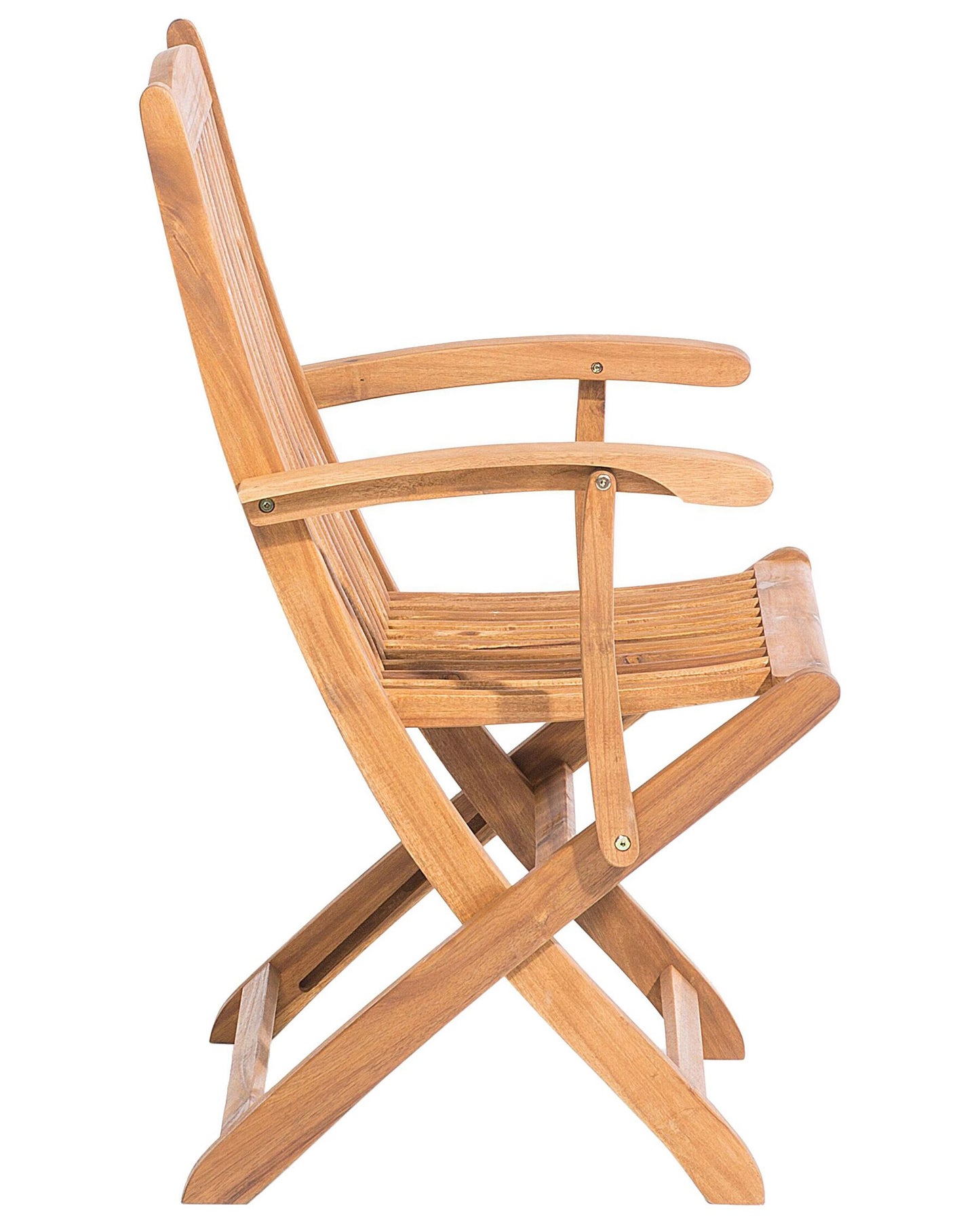 Set of 2 Garden Chairs MAUI Acacia Wood Light Brown