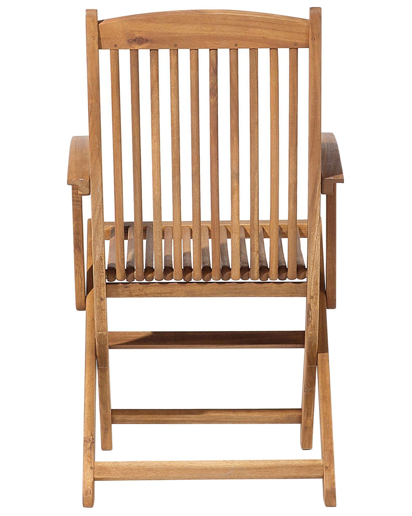 Set of 2 Garden Chairs MAUI Acacia Wood Light Brown