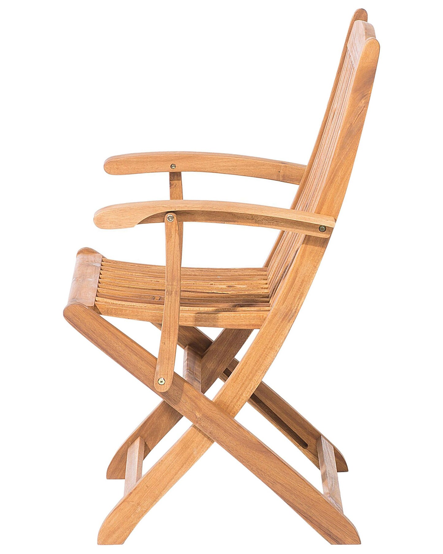 Set of 2 Garden Chairs MAUI Acacia Wood Light Brown