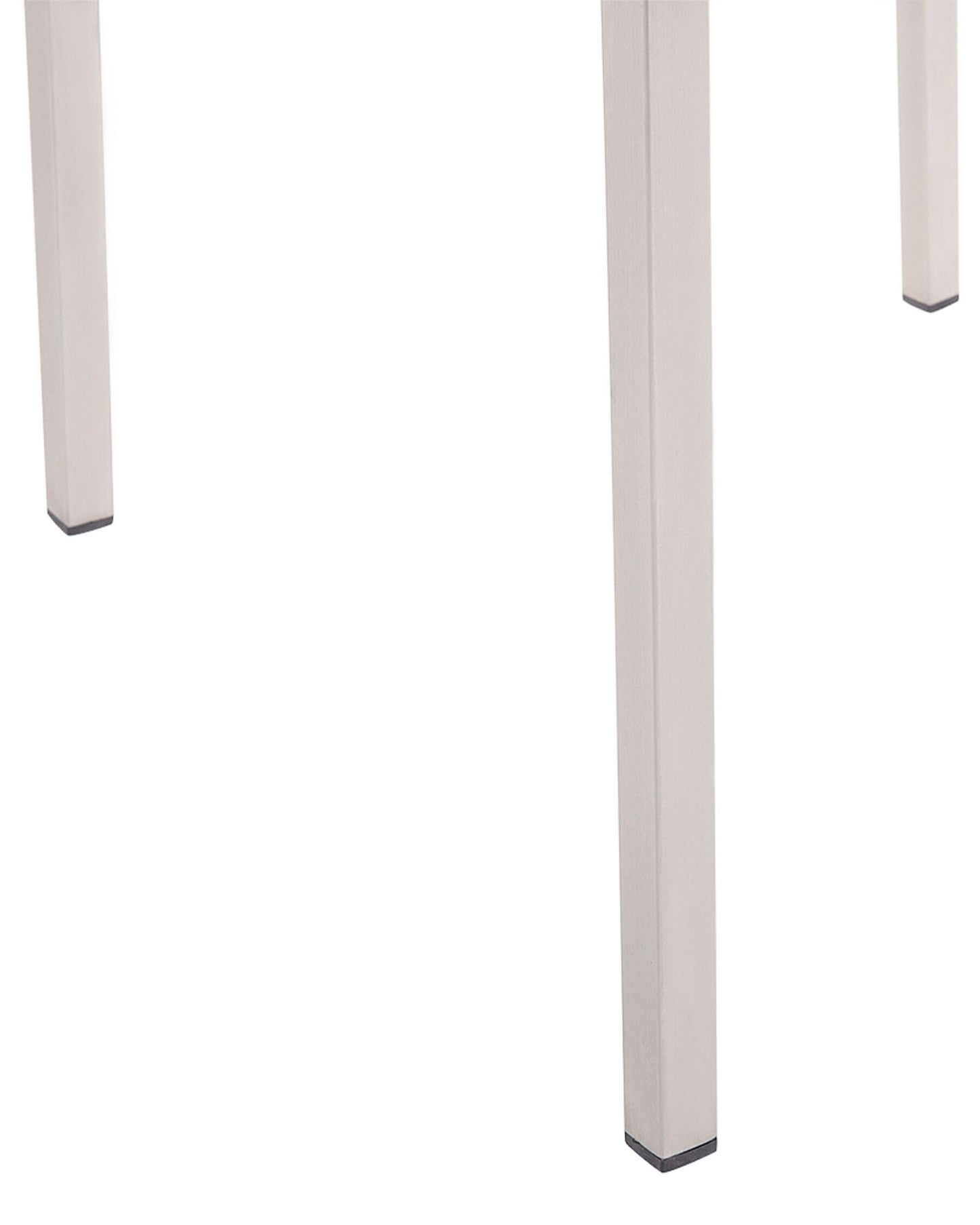 Set of 6 Garden Chairs GROSSETO Stainless Steel White