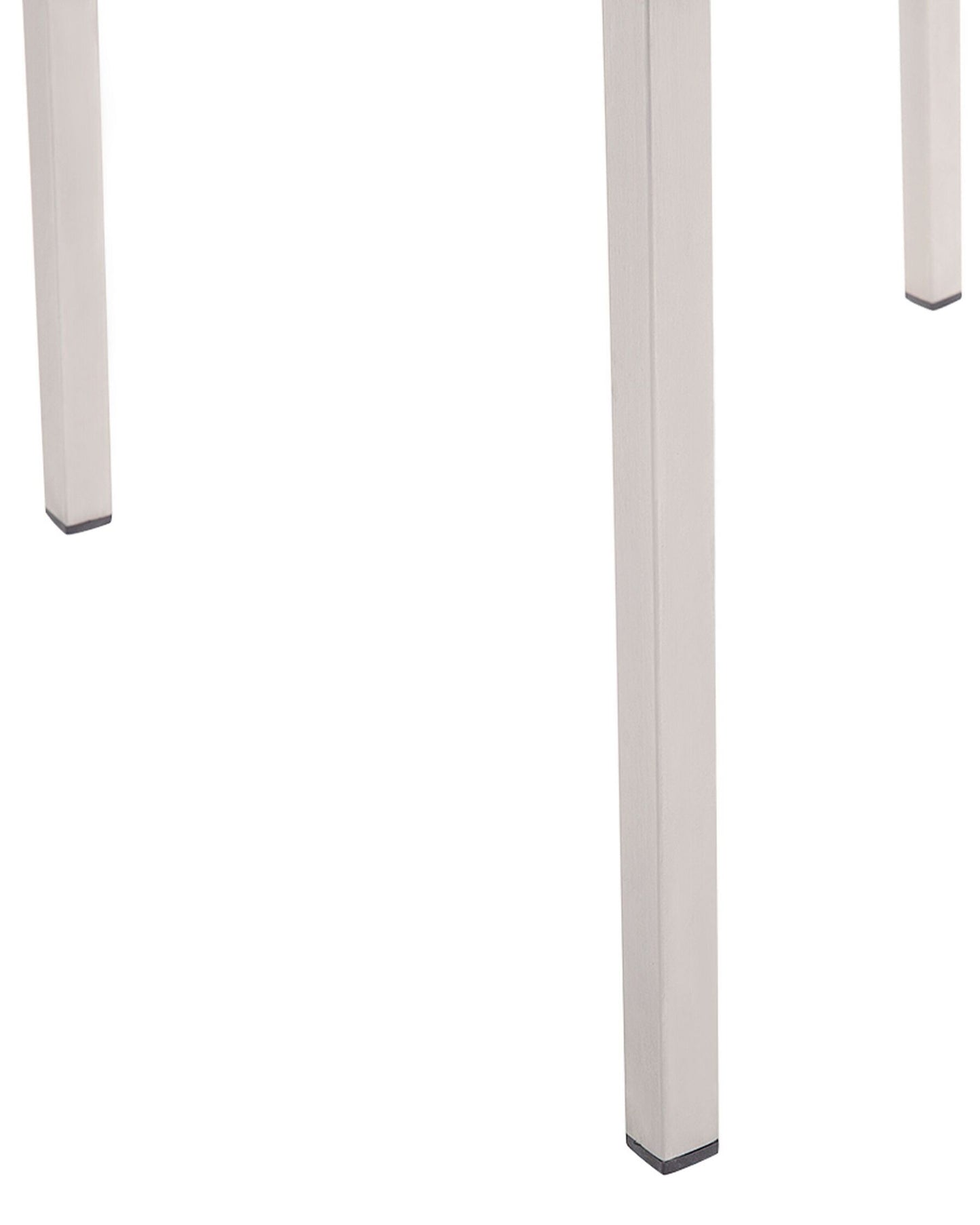 Set of 6 Garden Chairs GROSSETO Stainless Steel Black