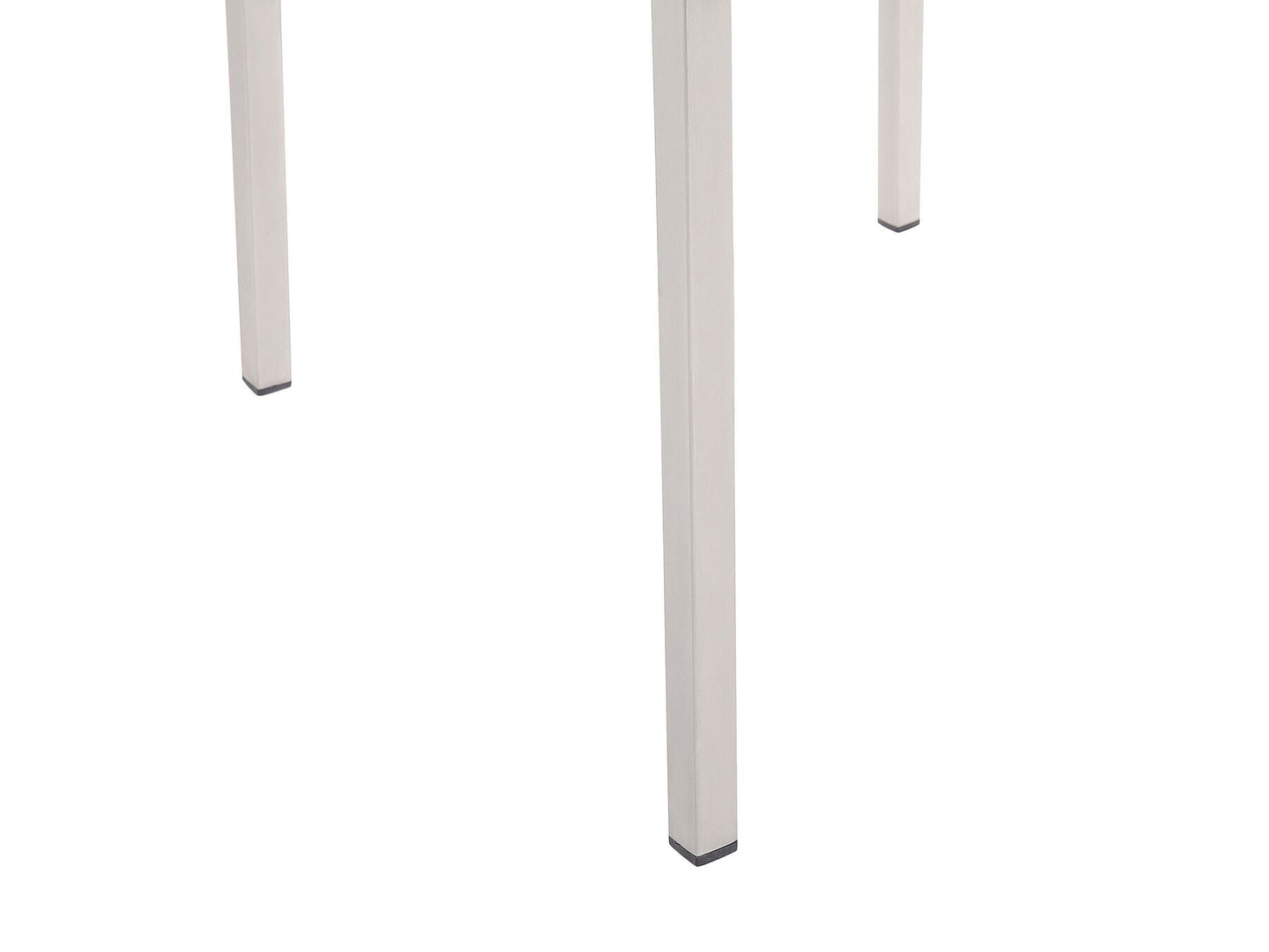 Garden Dining Set 6 Seater GROSSETO Cracked Glass Transparent/ White
