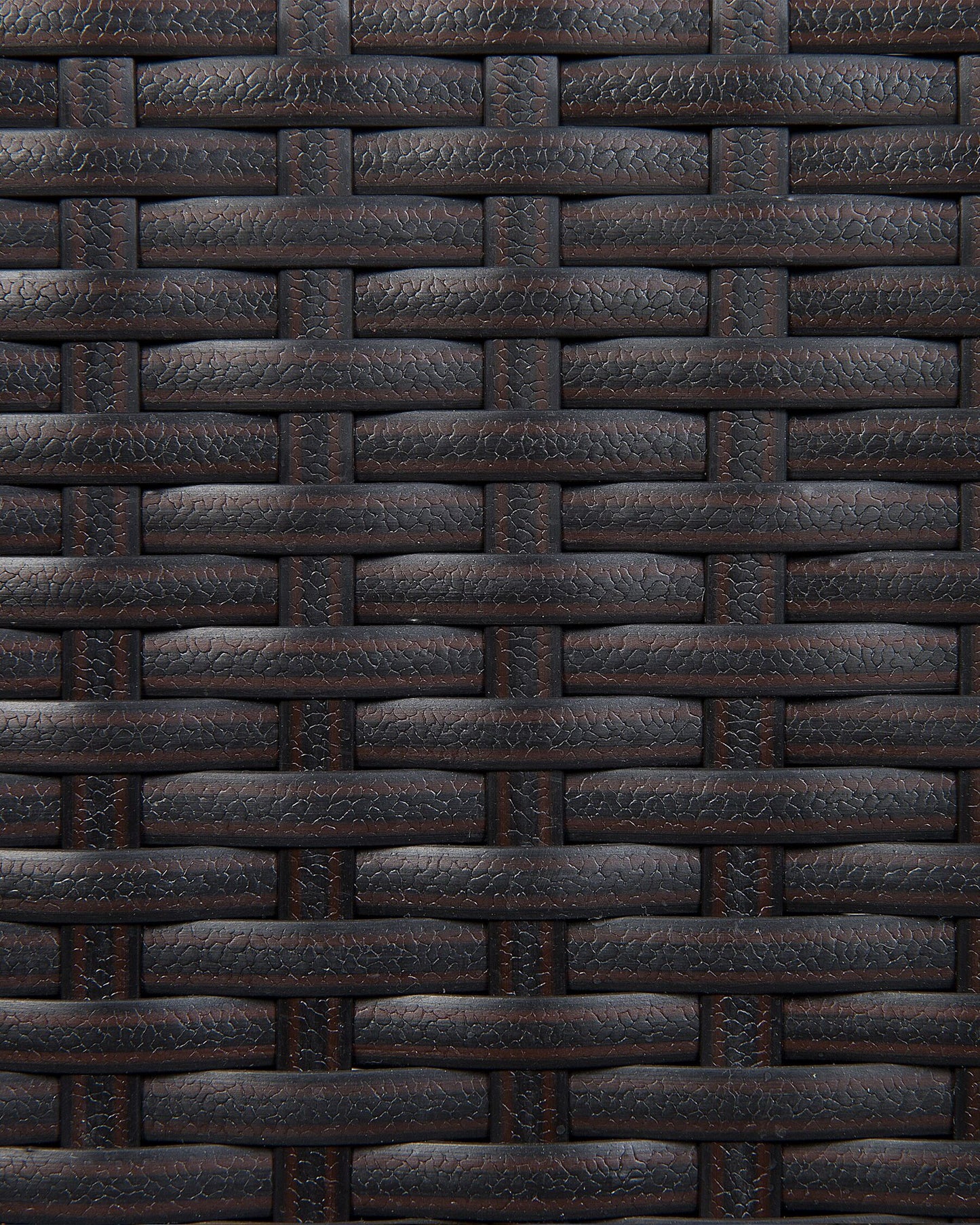 Set of 2 Garden Chairs with Cushions Rattan Dark Brown