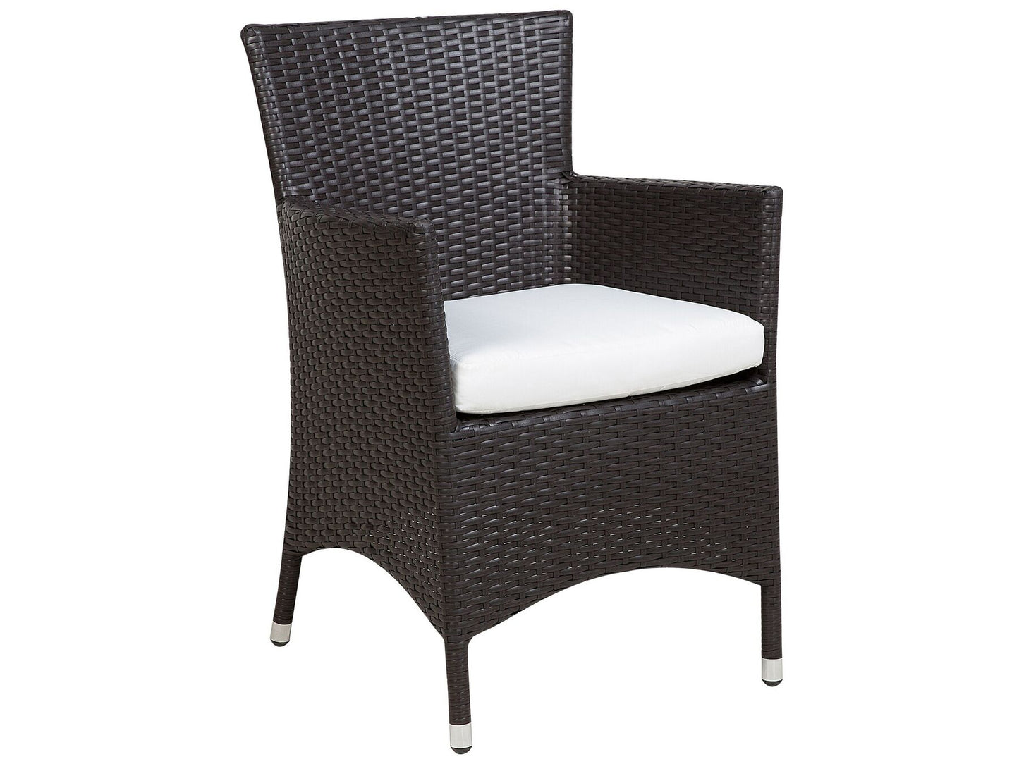 Garden Dining Set 8 Seater ITALY with Cushions PE Rattan Brown