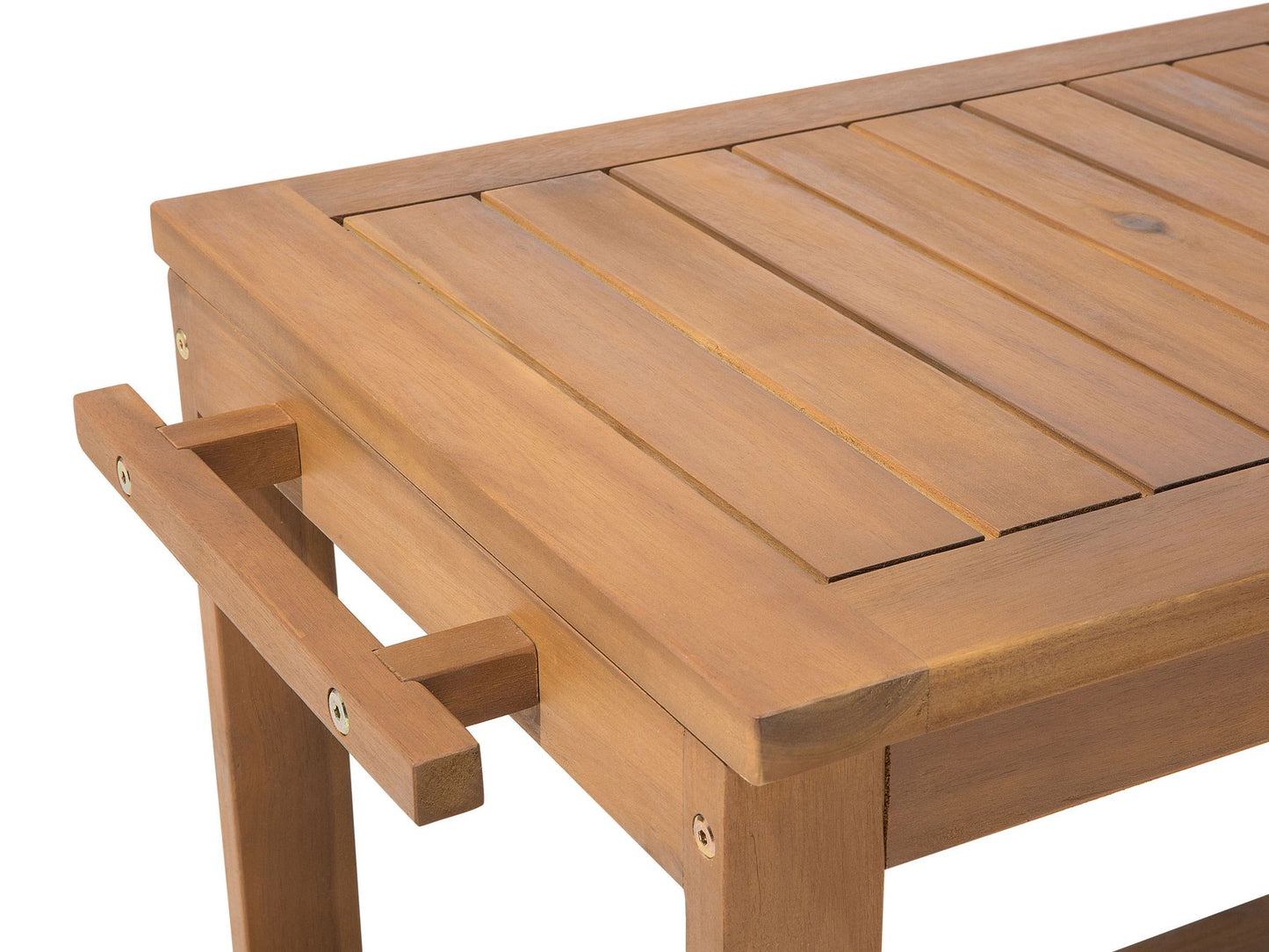 Garden Dining Set with Trolley 8 Seater SASSARI Acacia Wood Brown