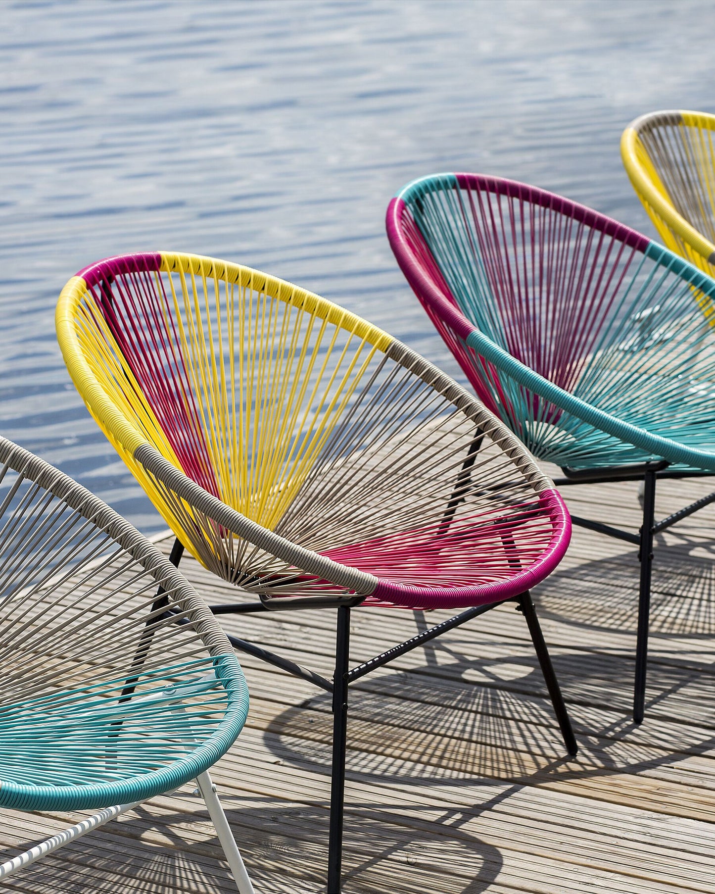 Garden Chair ACAPULCO PE Rattan Yellow