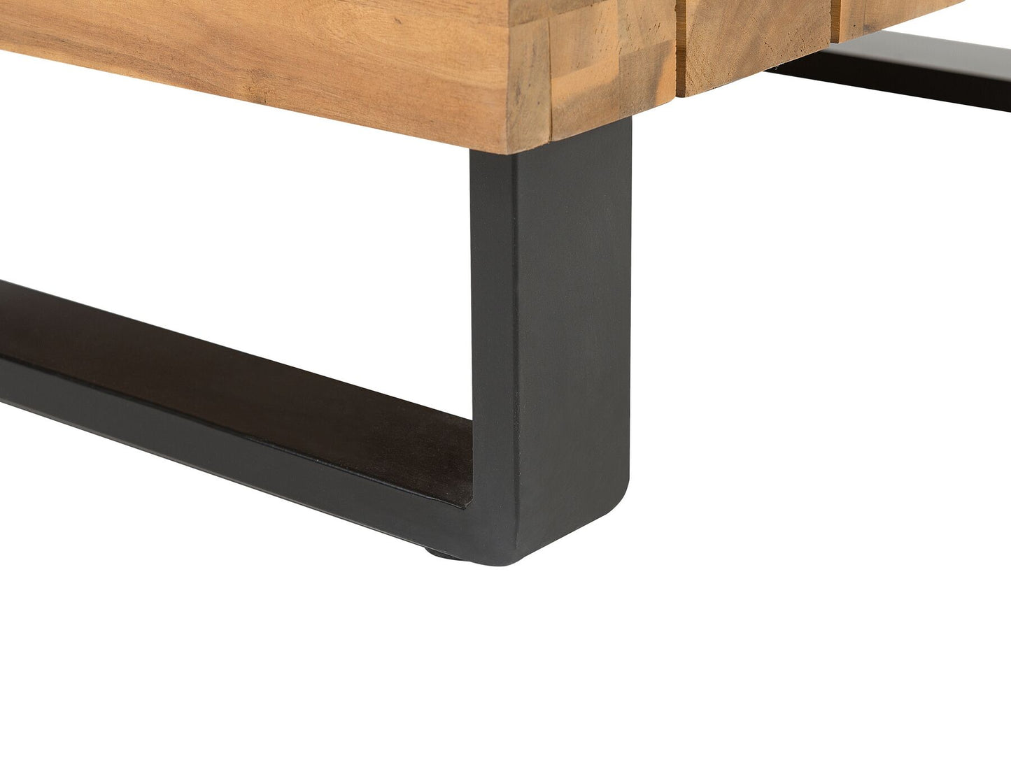 Garden Corner Sofa with Table 5 Seater MYKONOS Right Hand Certified Acacia Wood Dark Grey
