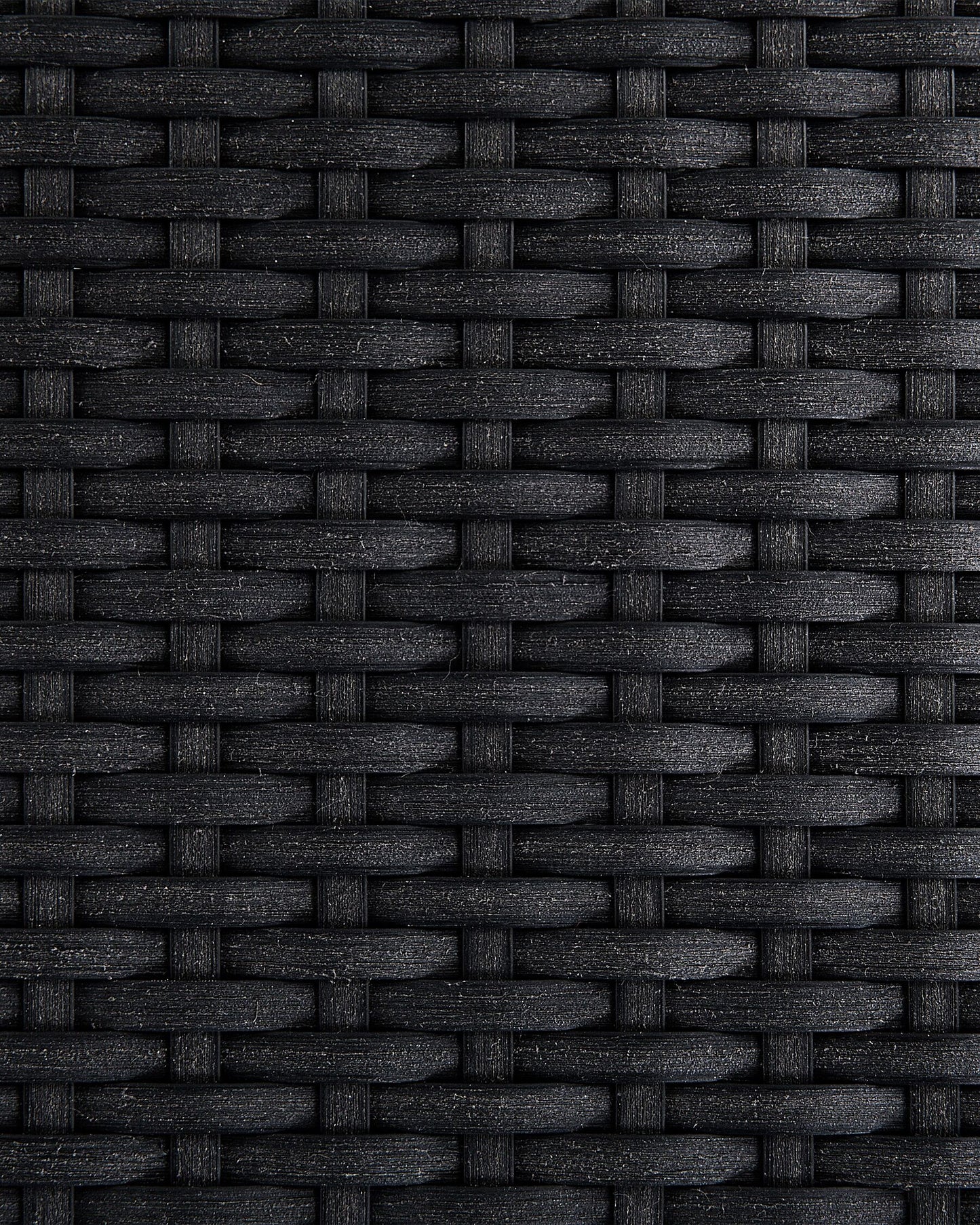 Set of 2 Garden Chairs GROSSETO PE Rattan Black