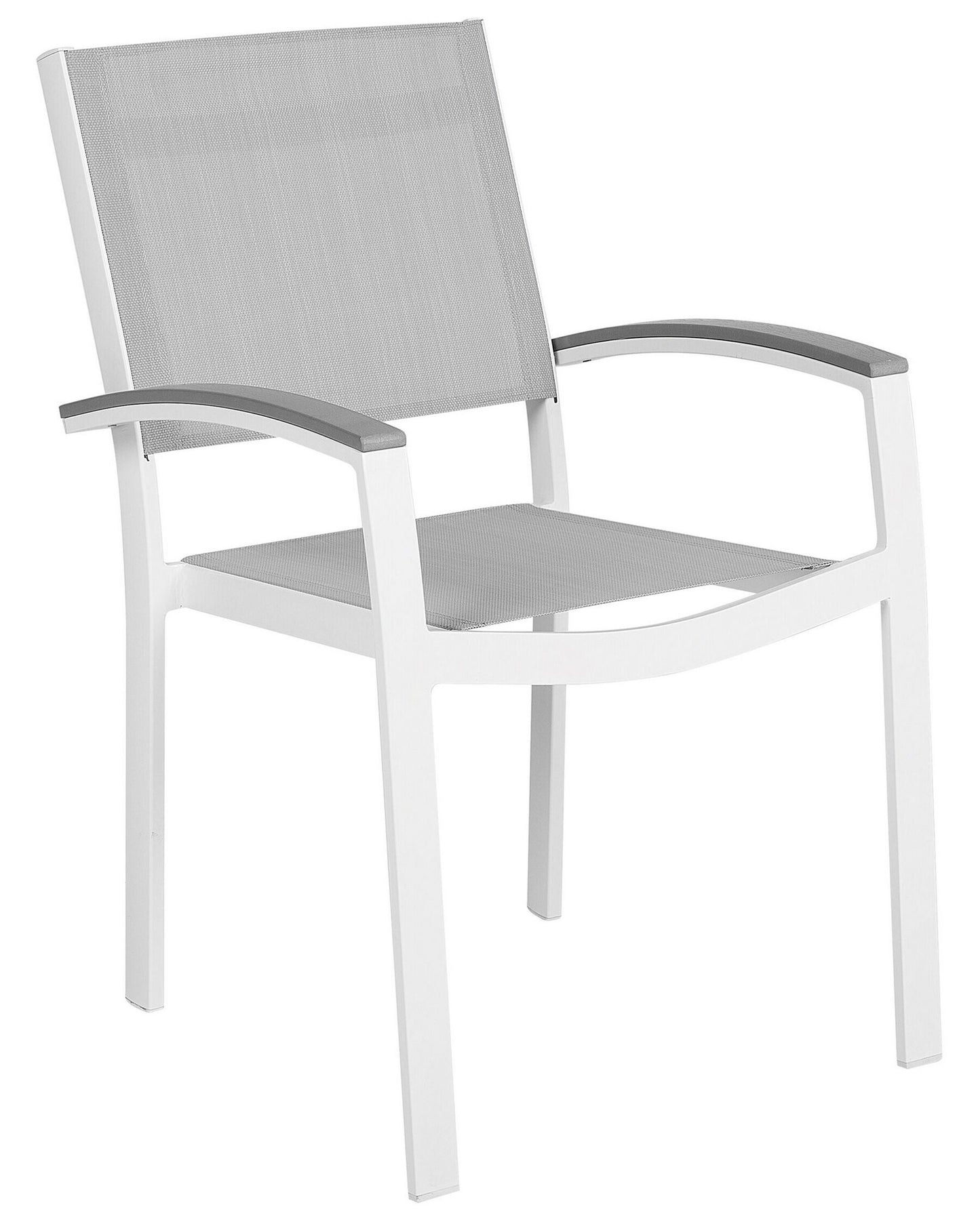 Set of 2 Garden Chairs PERETA Metal Grey