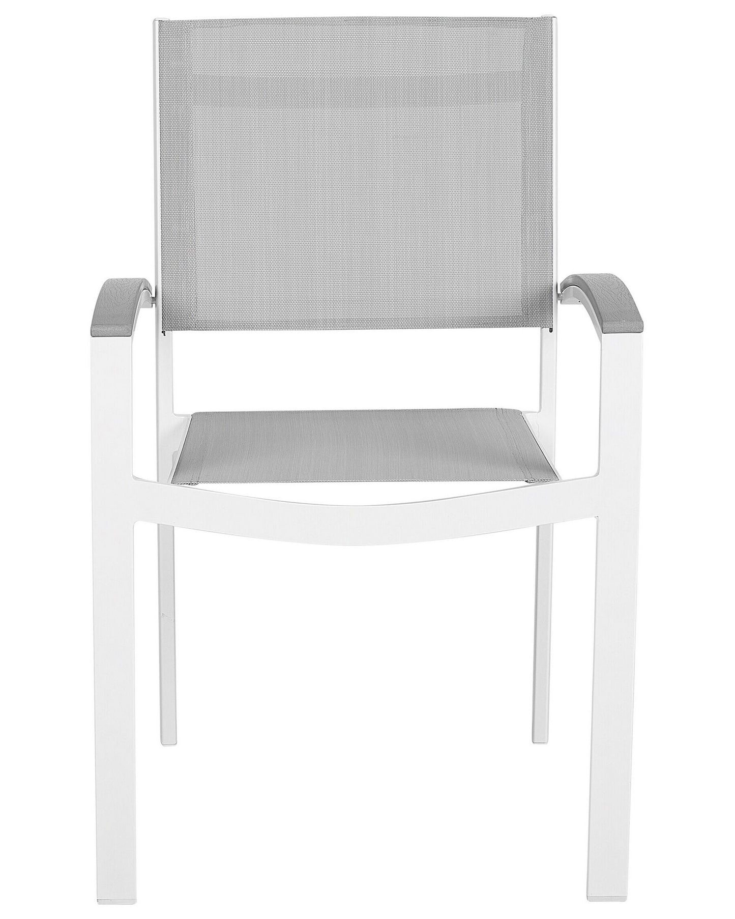 Set of 2 Garden Chairs PERETA Metal Grey