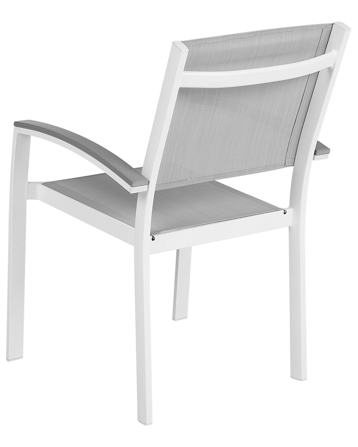 Set of 2 Garden Chairs PERETA Metal Grey