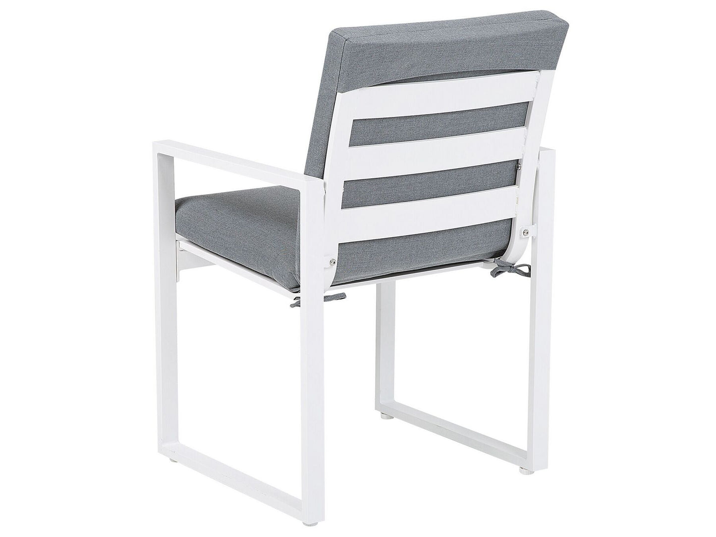 Garden Dining Set 8 Seater PANCOLE with Cushions Metal Grey