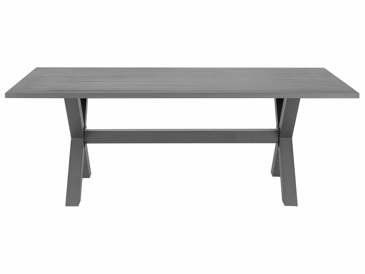 Garden Dining Set 6 Seater CASCAIS with Cushions PE Rattan Grey