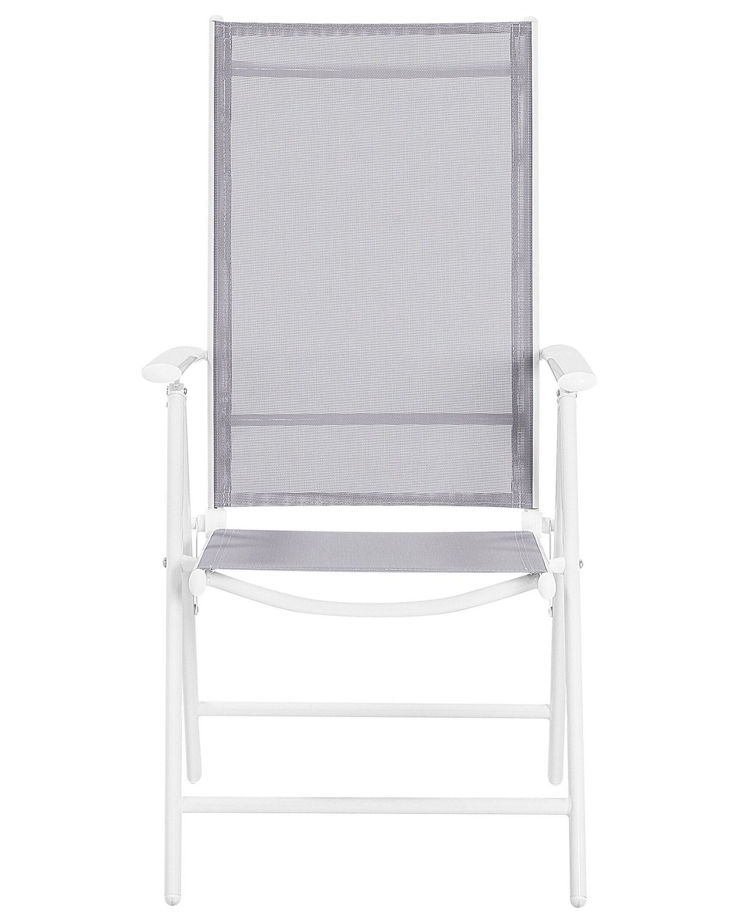 Set of 6 Garden Chairs CATANIA Metal Grey