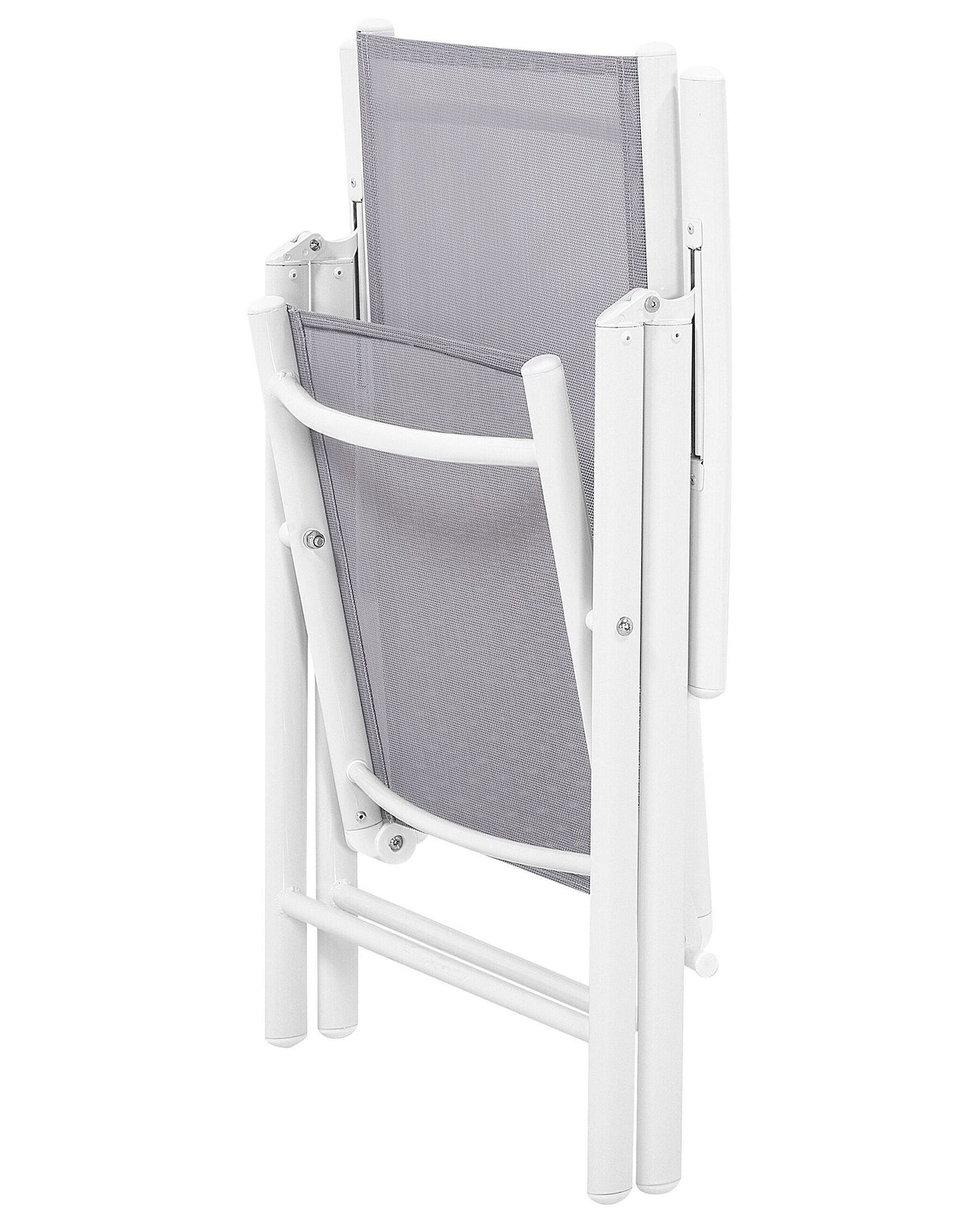 Set of 6 Garden Chairs CATANIA Metal Grey