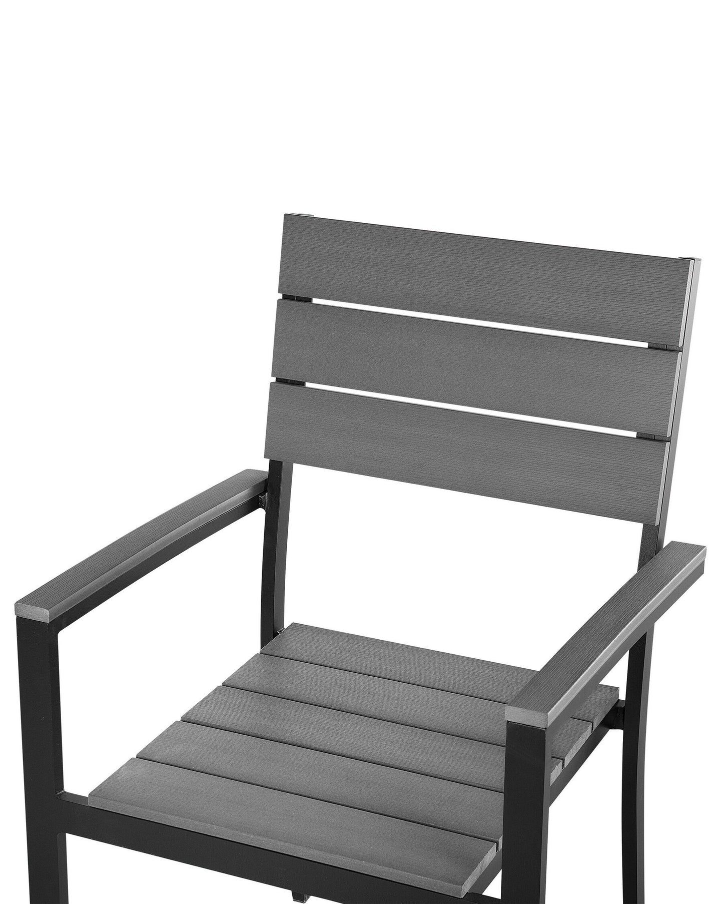 Set of 6 Garden Chairs COMO Grey