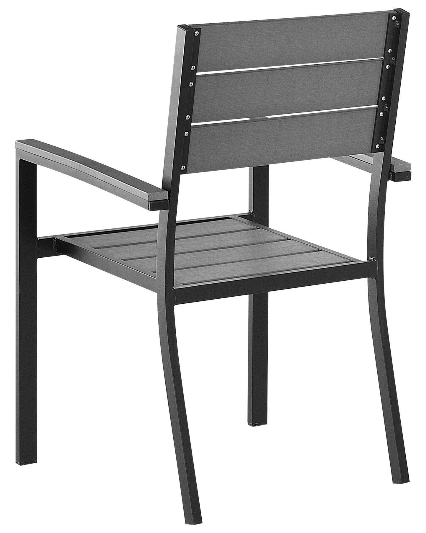 Set of 4 Garden Chairs PRATO Grey