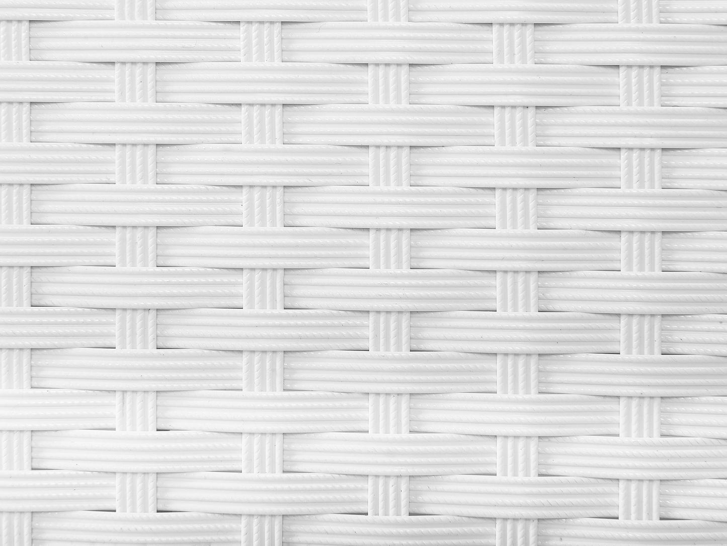 PE Rattan Reclining Sun Lounger White TURIN II