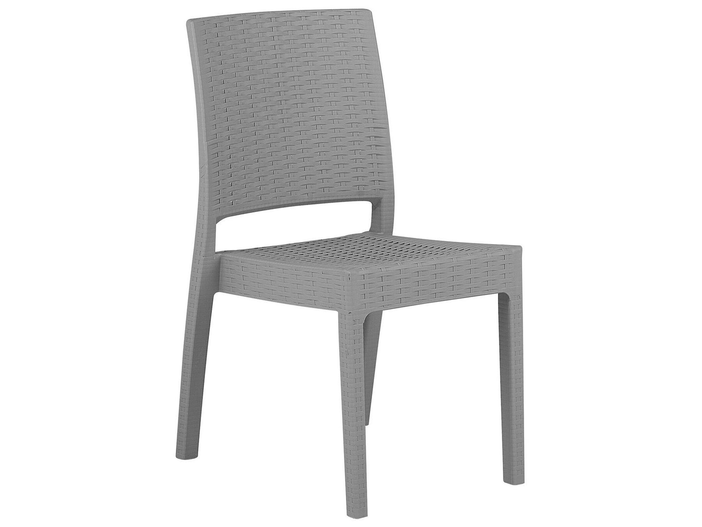 Garden Dining Set 4 Seater FOSSANO Light Grey