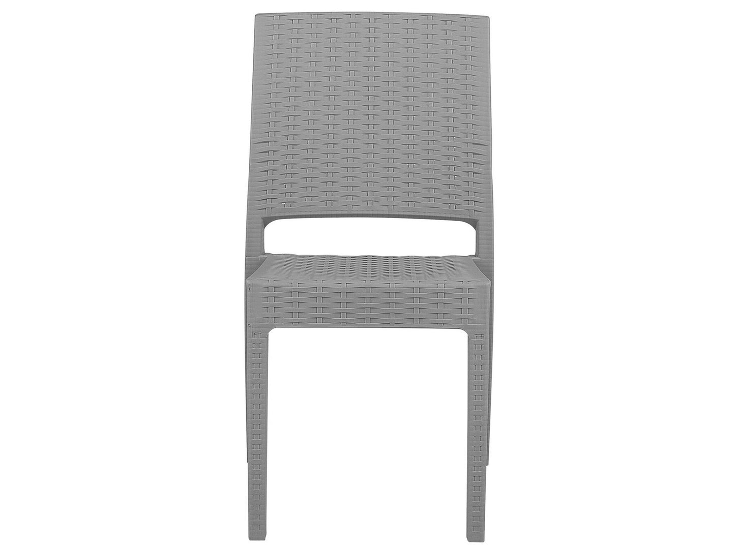 Garden Dining Set 4 Seater FOSSANO Light Grey