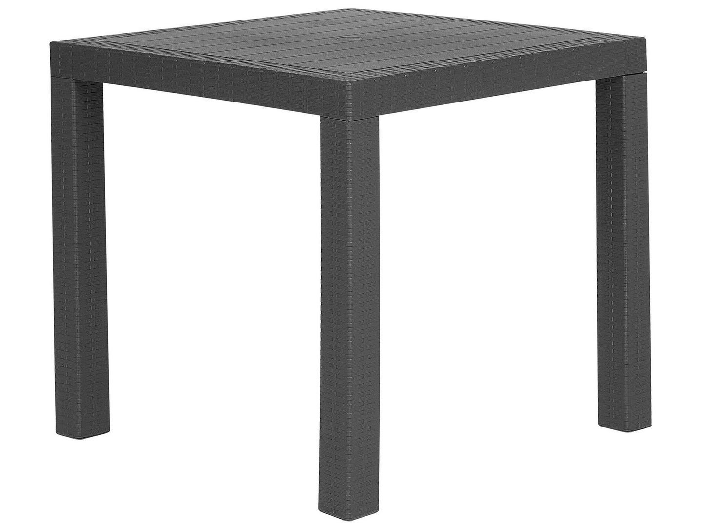 4 Seater Garden Dining Set Grey FOSSANO