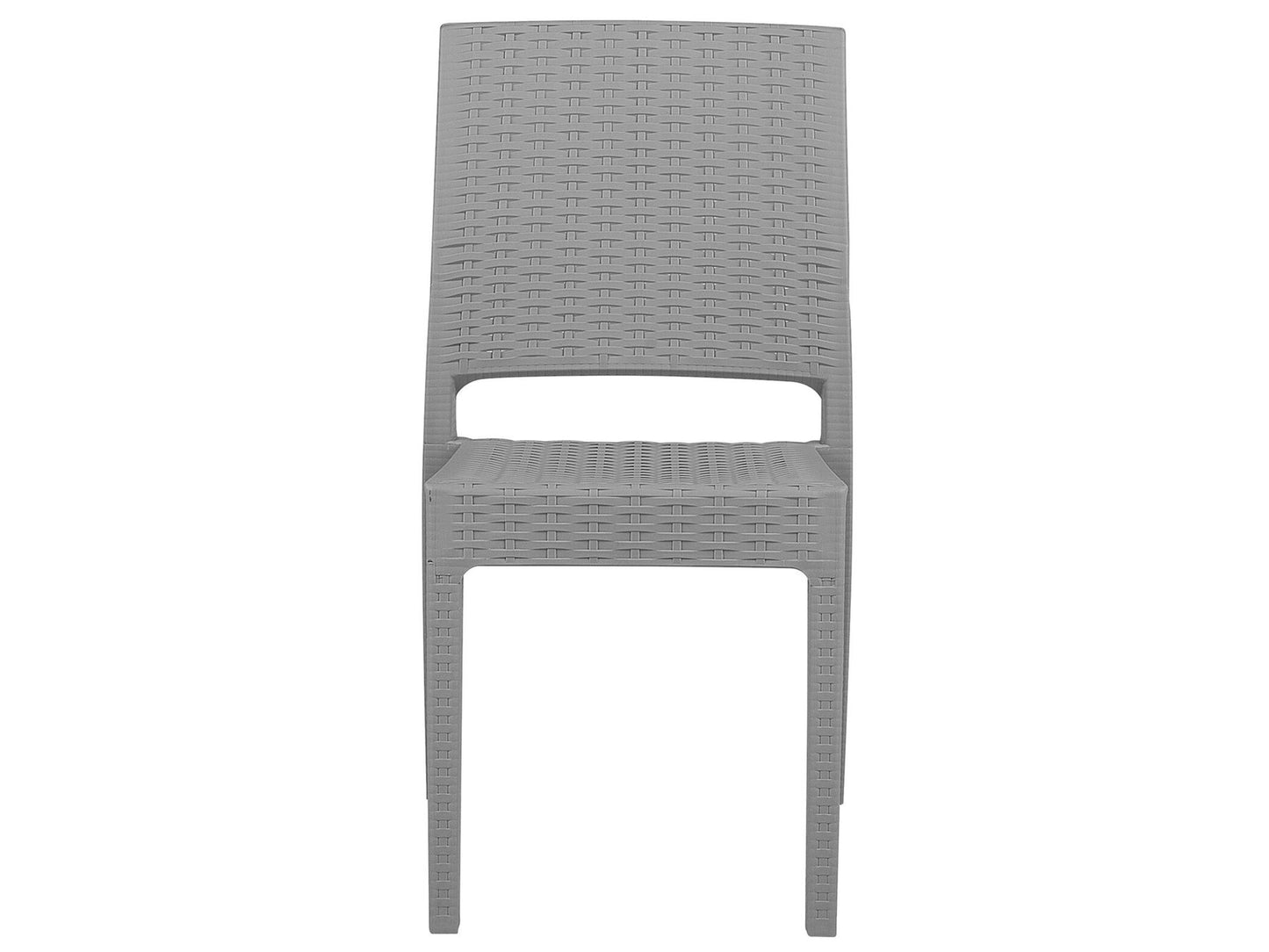 Garden Dining Set 6 Seater FOSSANO Light Grey