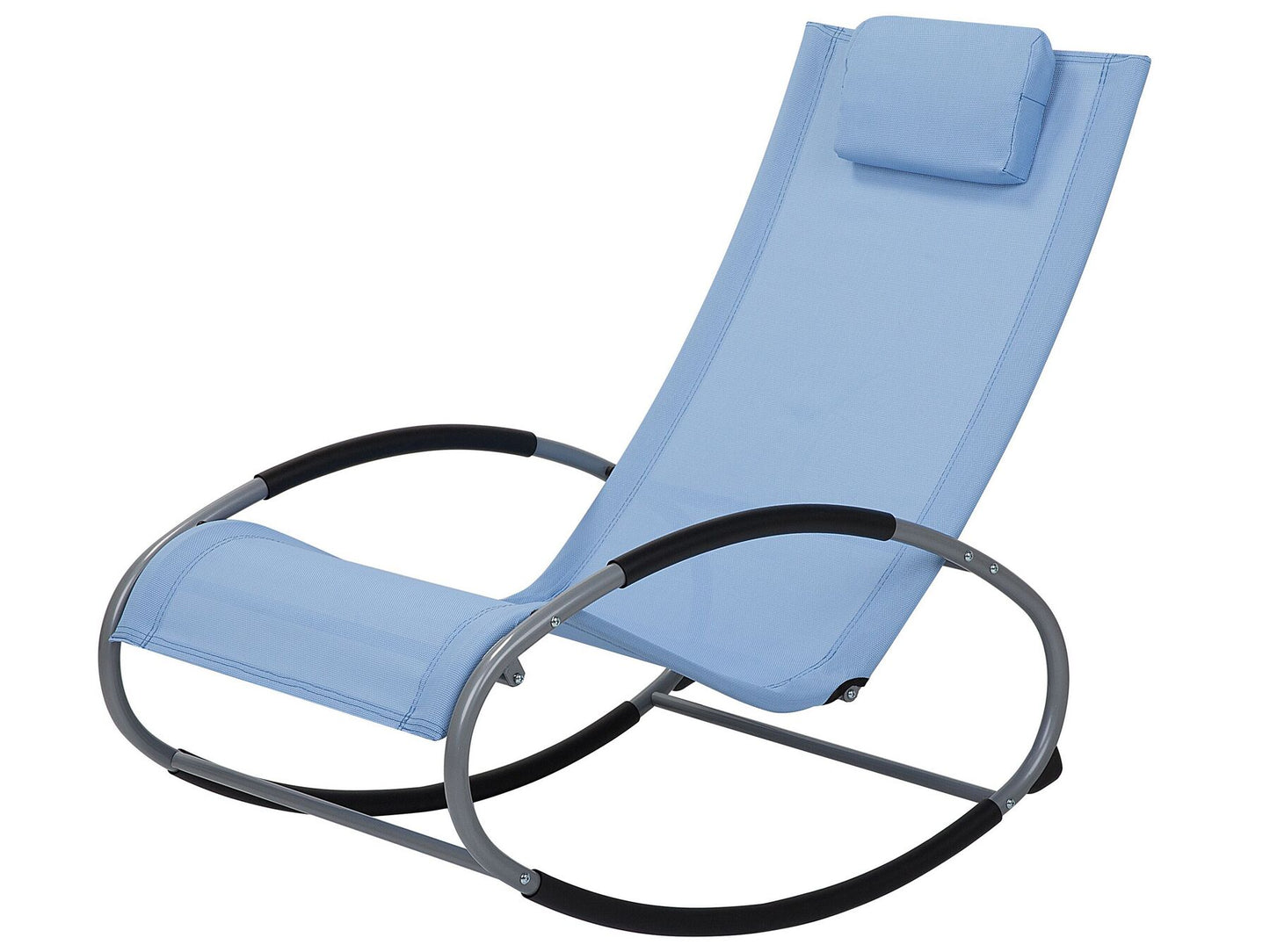 Rocking Sun Lounger Blue CAMPO