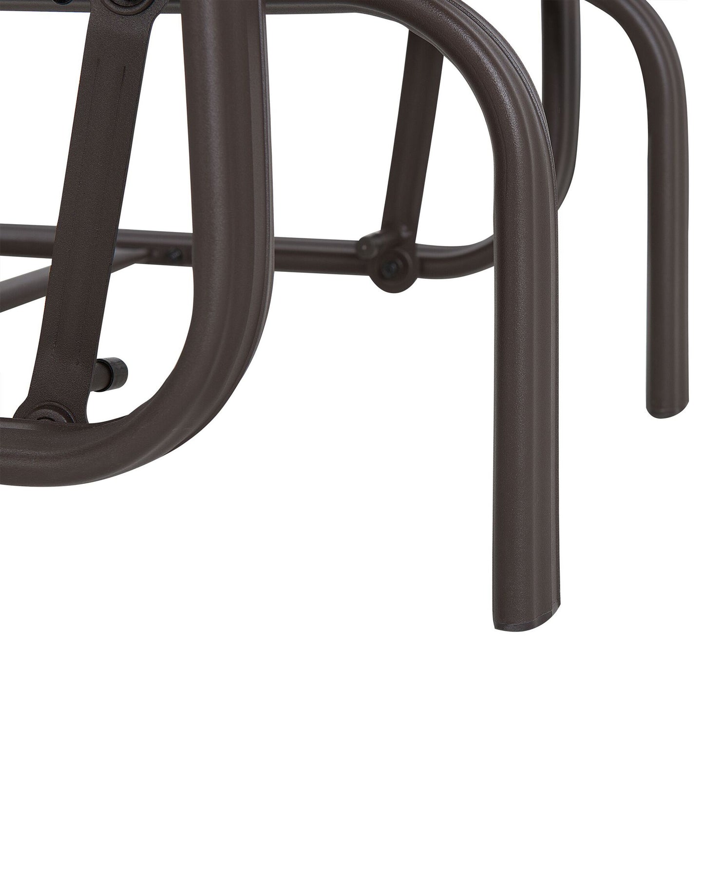 Garden Chair BORGIO Metal Brown/ Grey