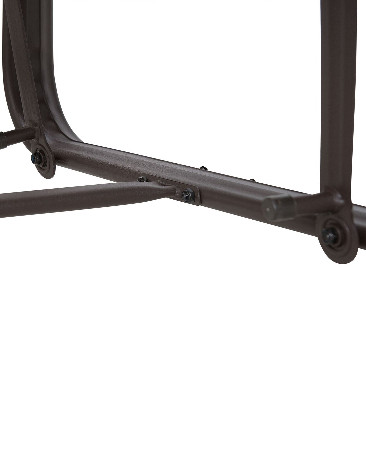 Garden Chair BORGIO Metal Brown/ Grey