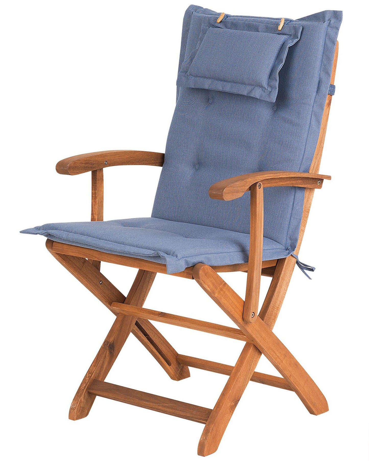 Garden Chair MAUI Acacia Wood Blue