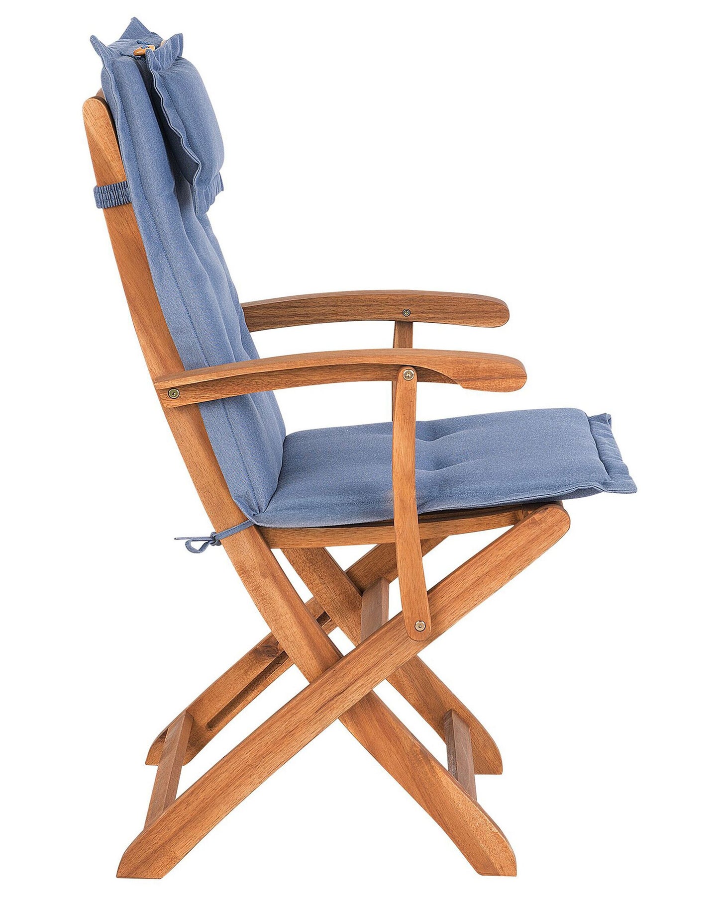 Garden Chair MAUI Acacia Wood Blue