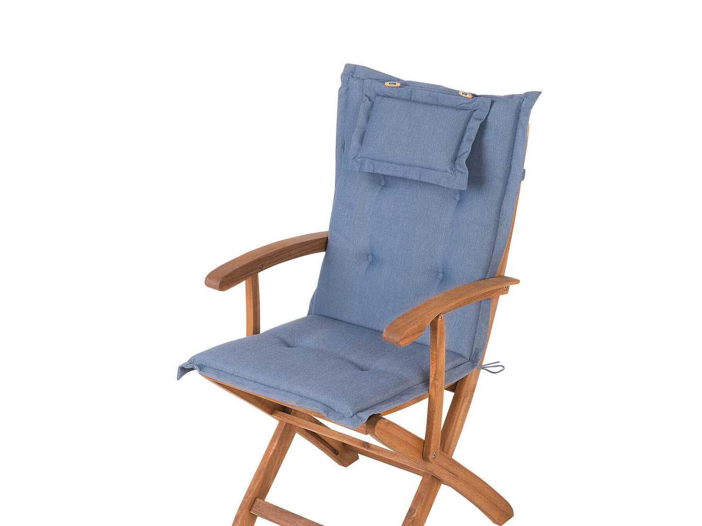Garden Dining Set 8 Seater MAUI with Cushions Acacia Wood Blue