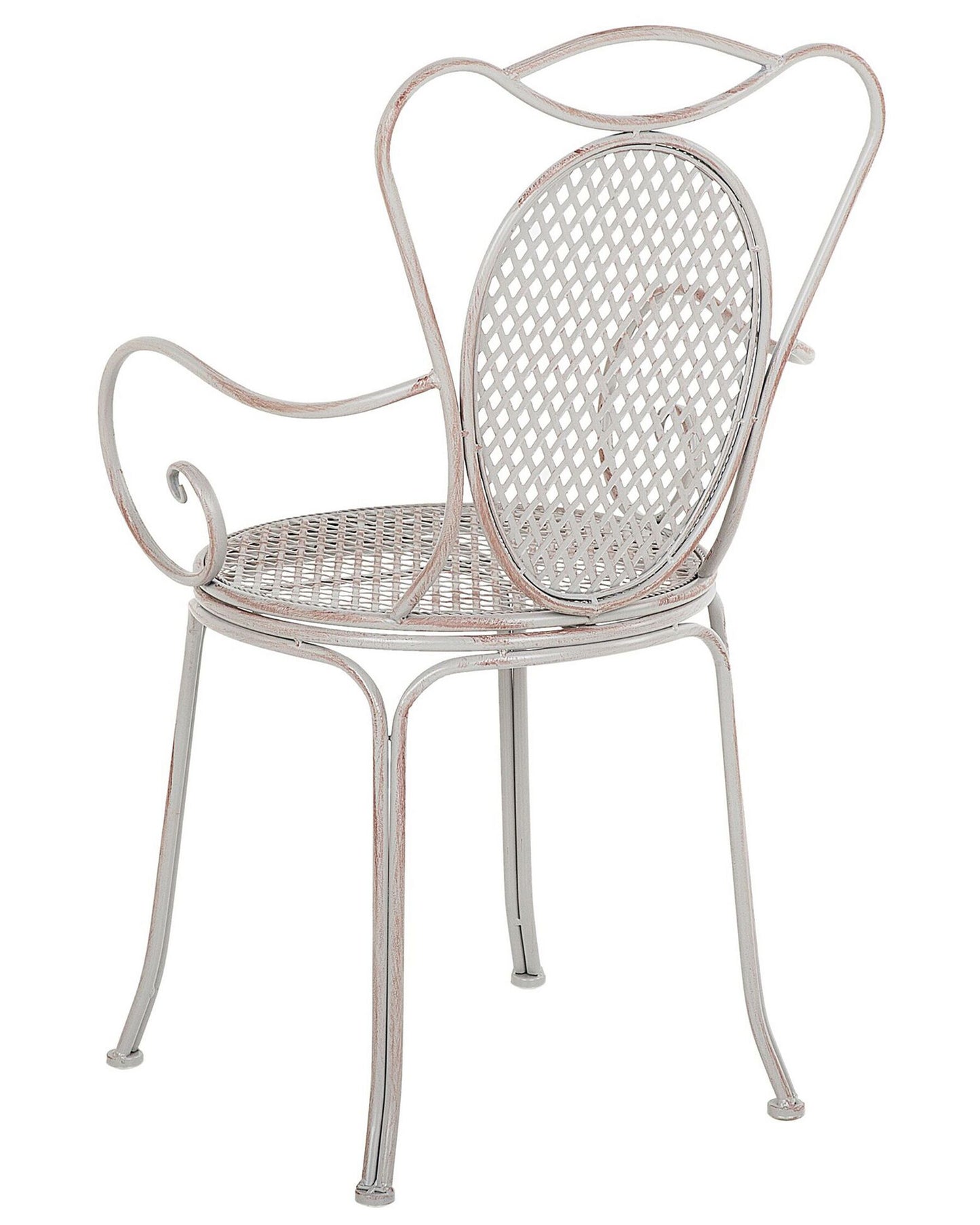 Set of 2 Garden Chairs CILENTO Metal Grey