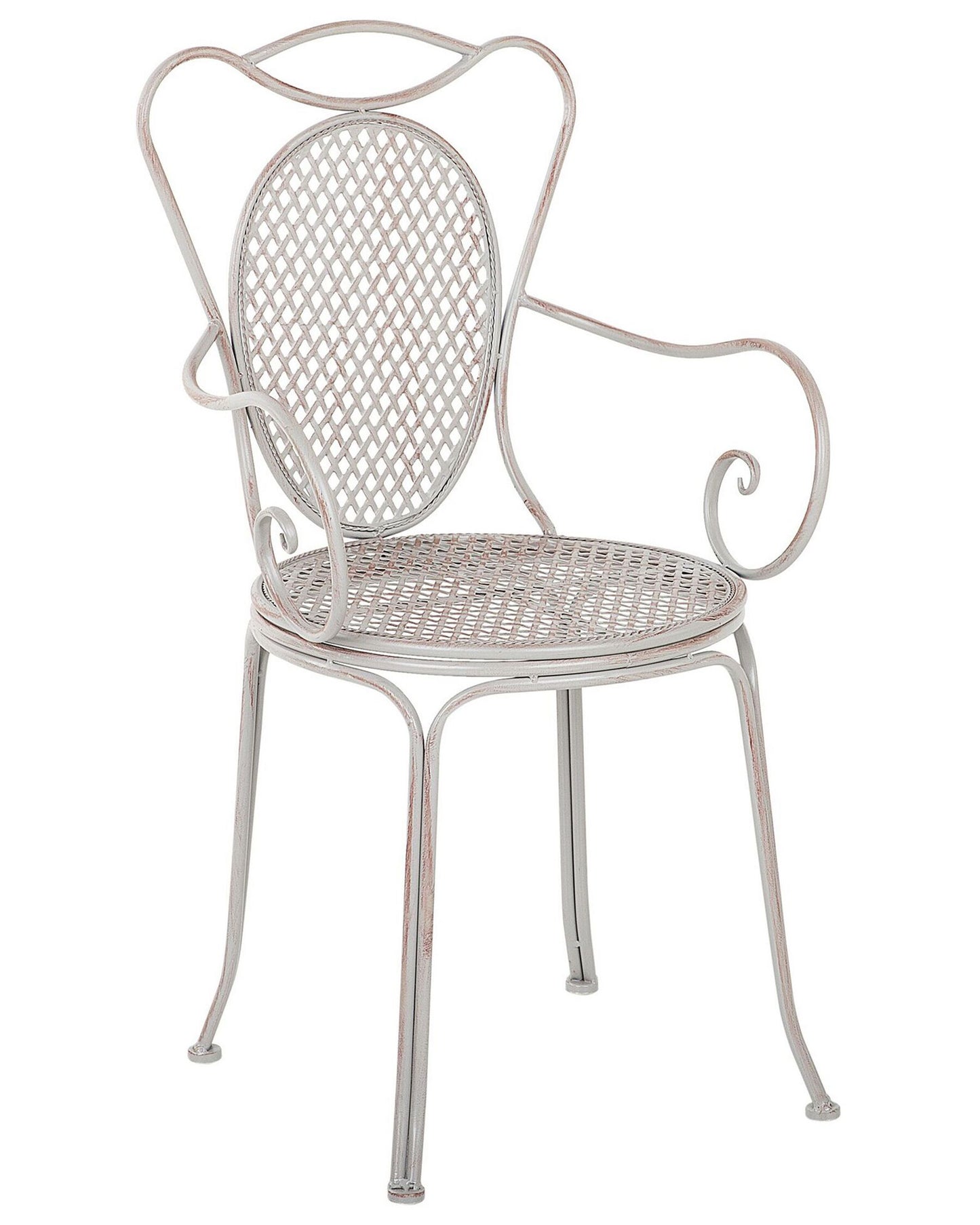 Set of 2 Garden Chairs CILENTO Metal Grey