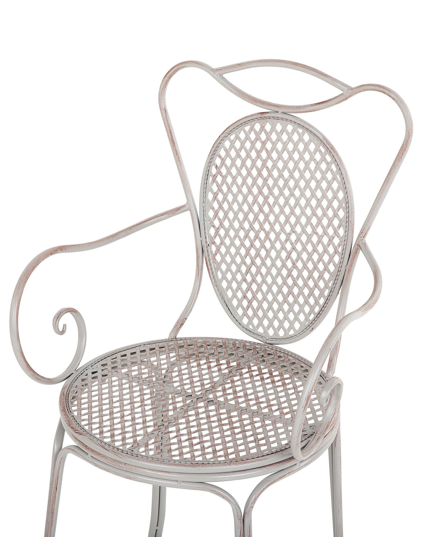 Set of 2 Garden Chairs CILENTO Metal Grey