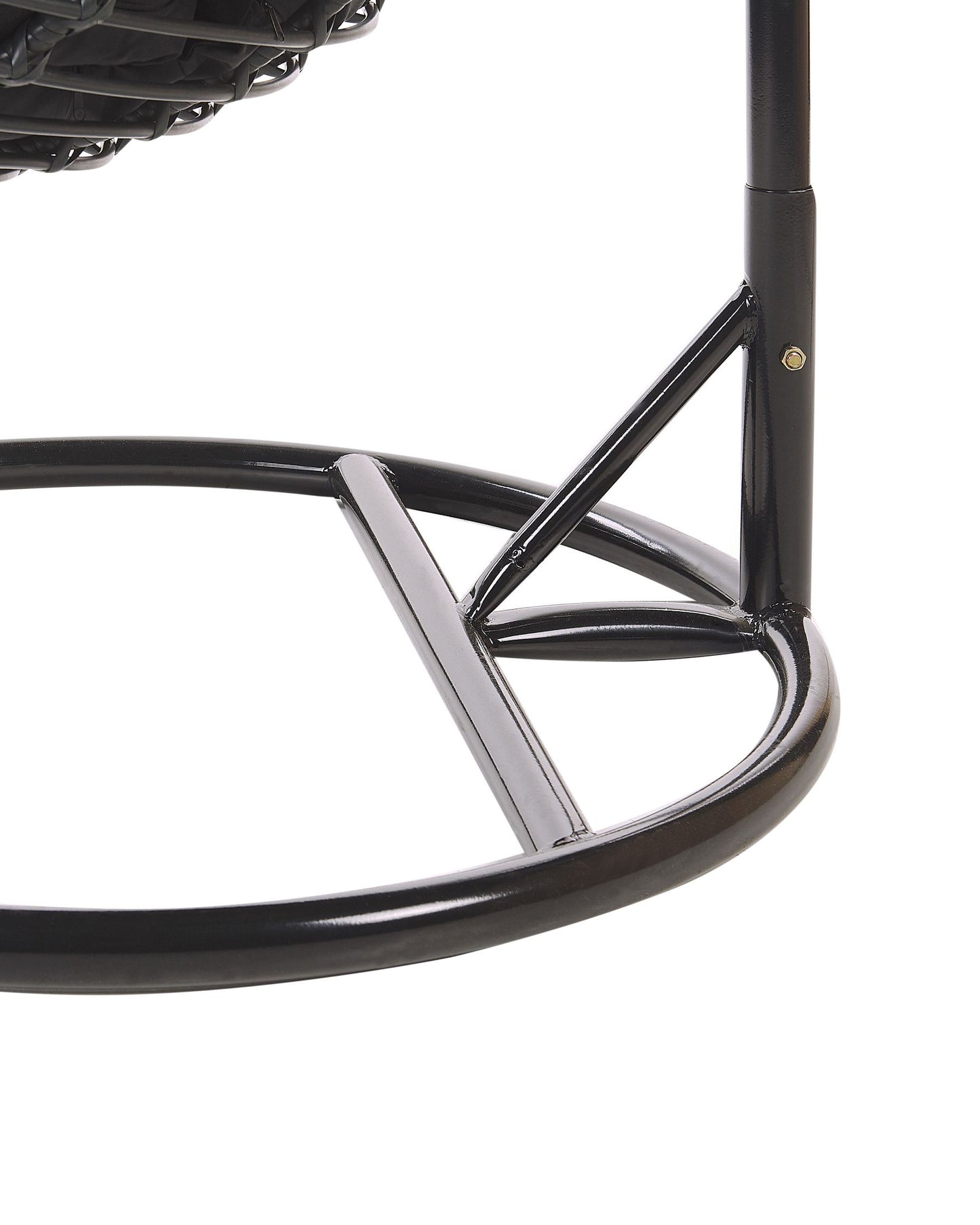 Hanging Chair with Stand ASPIO PE Rattan Black