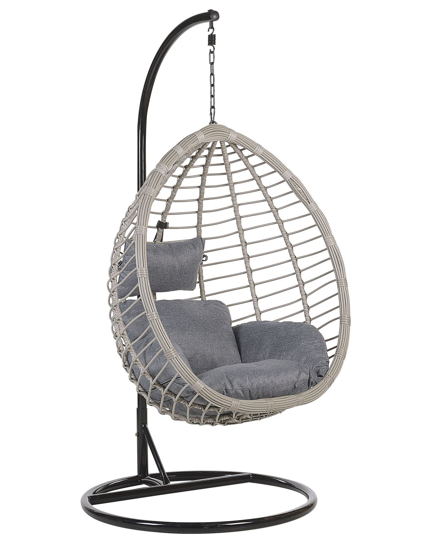 Hanging Chair TOLLO PE Rattan Grey